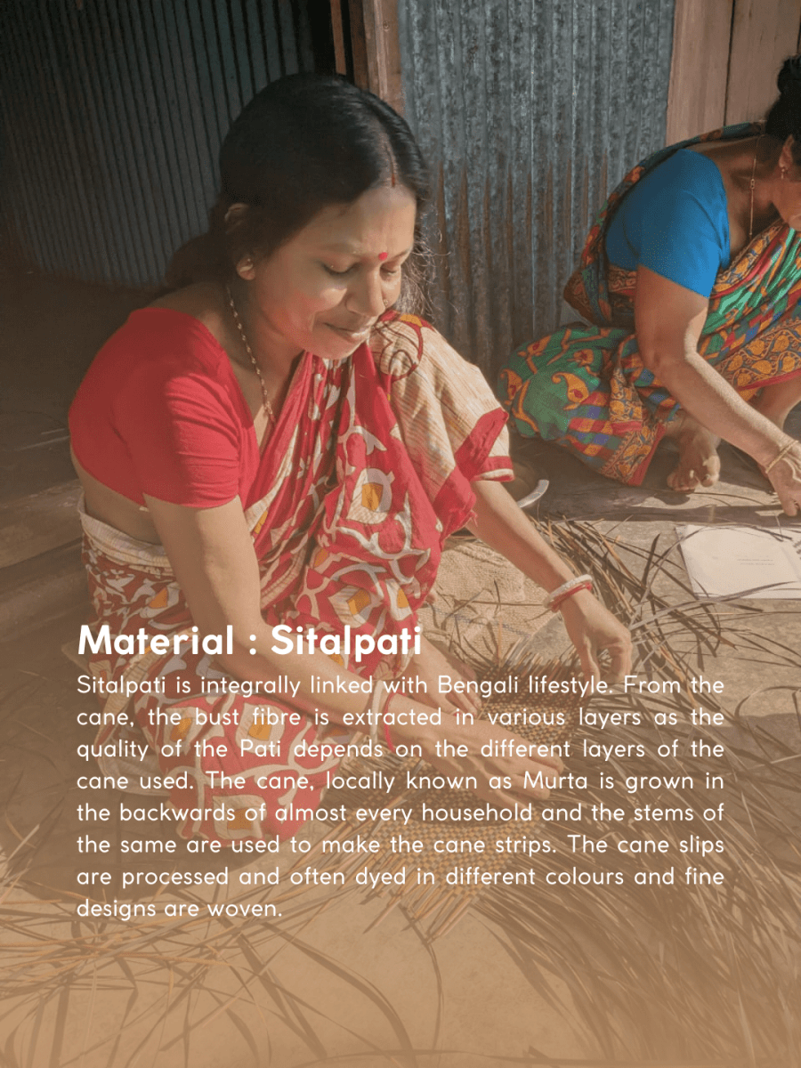 Handmade Sitalpati Zari Wallet Pack of 3 - Kadam Haat