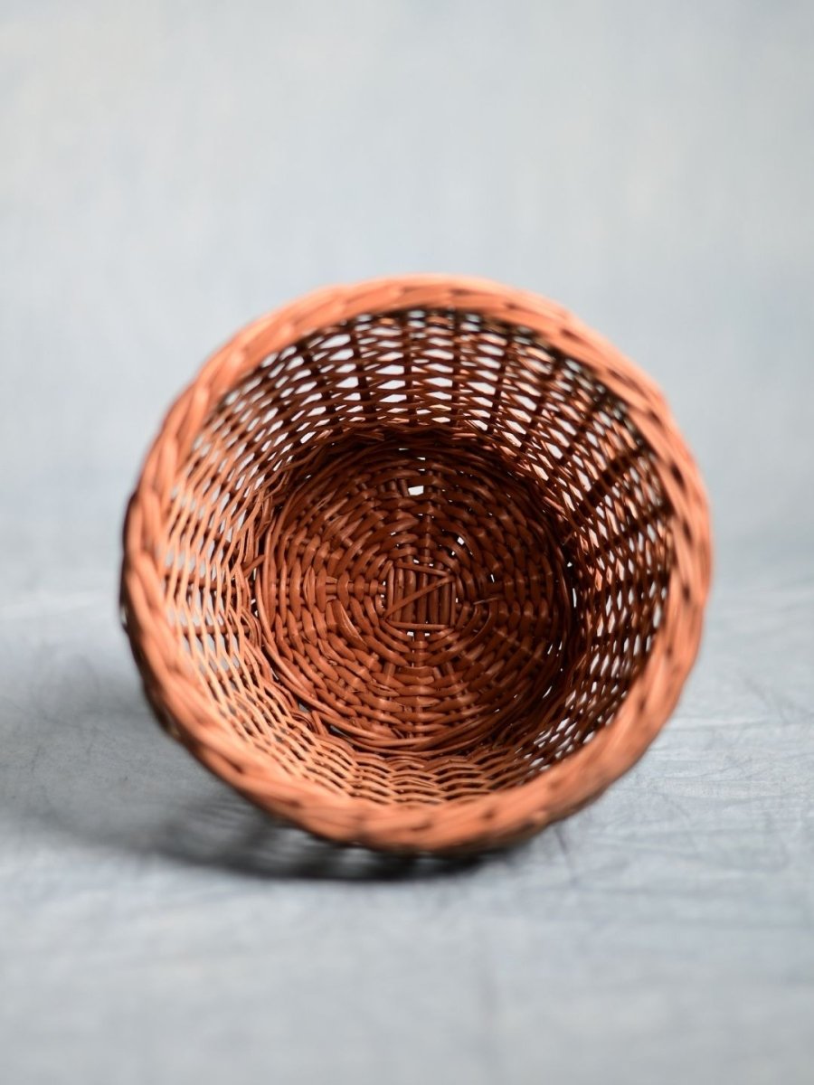 Handmade Wicker Planter - Green - Kadam Haat