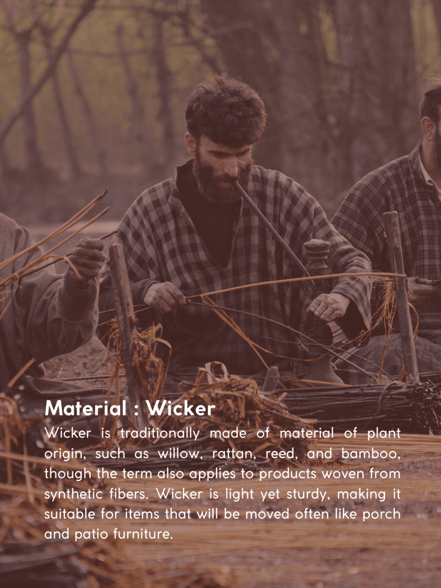 Handmade Wicker Shikara Bowl - Kadam Haat
