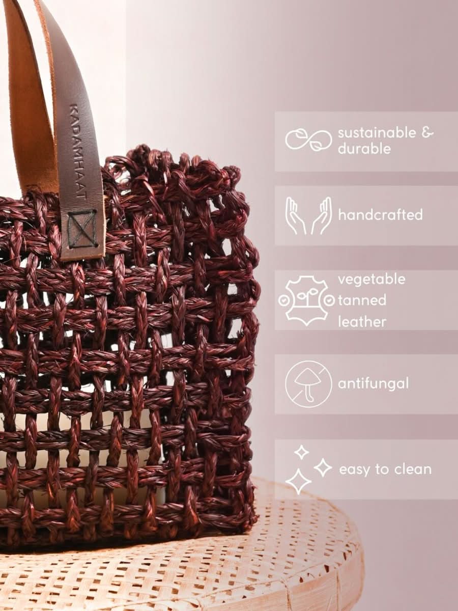 Him & Her Lunch Bag Combo - Brown - Kadam Haat