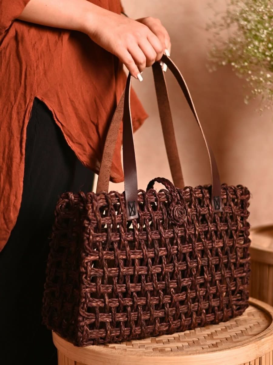 Him & Her Lunch Bag Combo - Brown - Kadam Haat