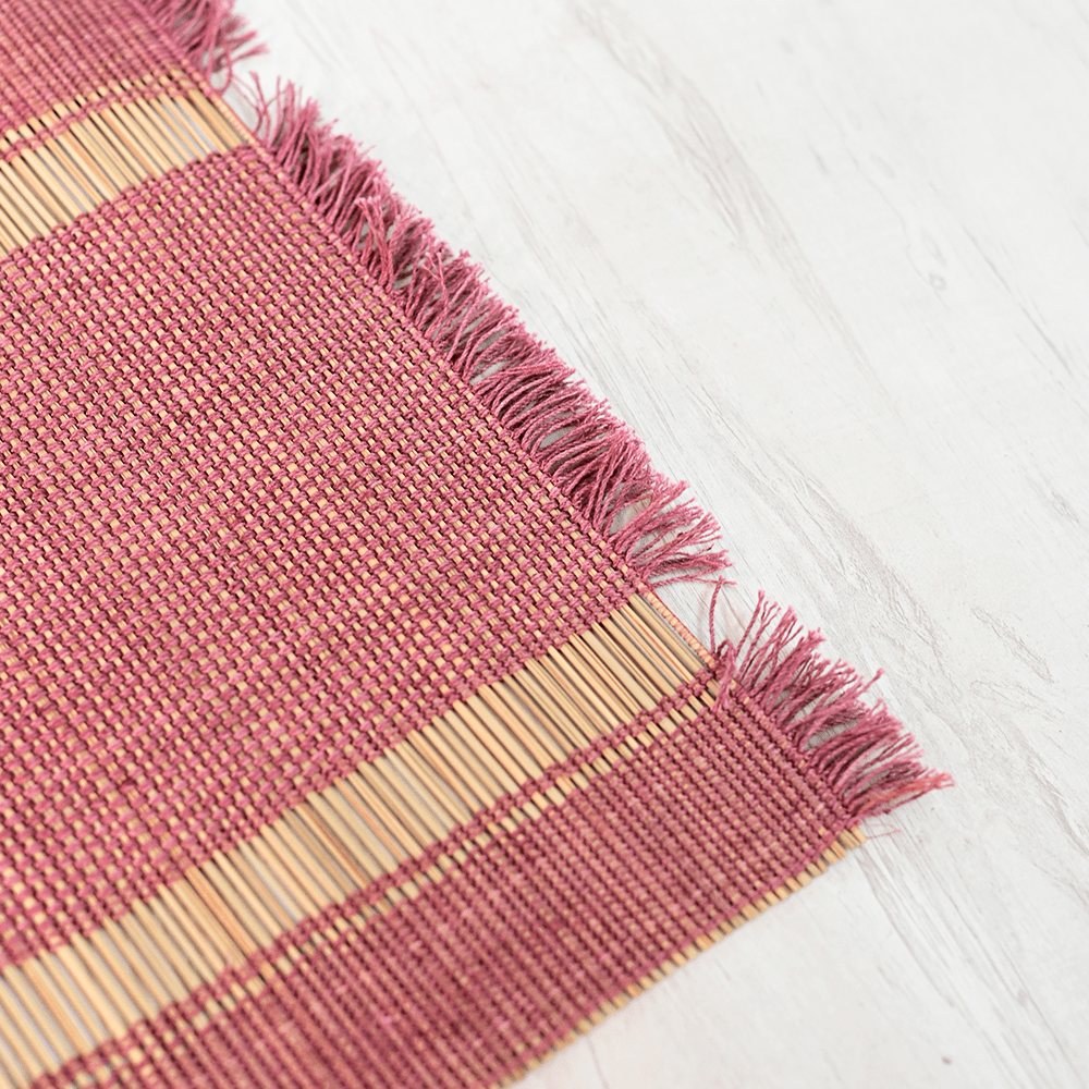 Madurkathi Table Mats – Lavender Bliss | Handmade Placemats | Kadam Haat - Kadam Haat