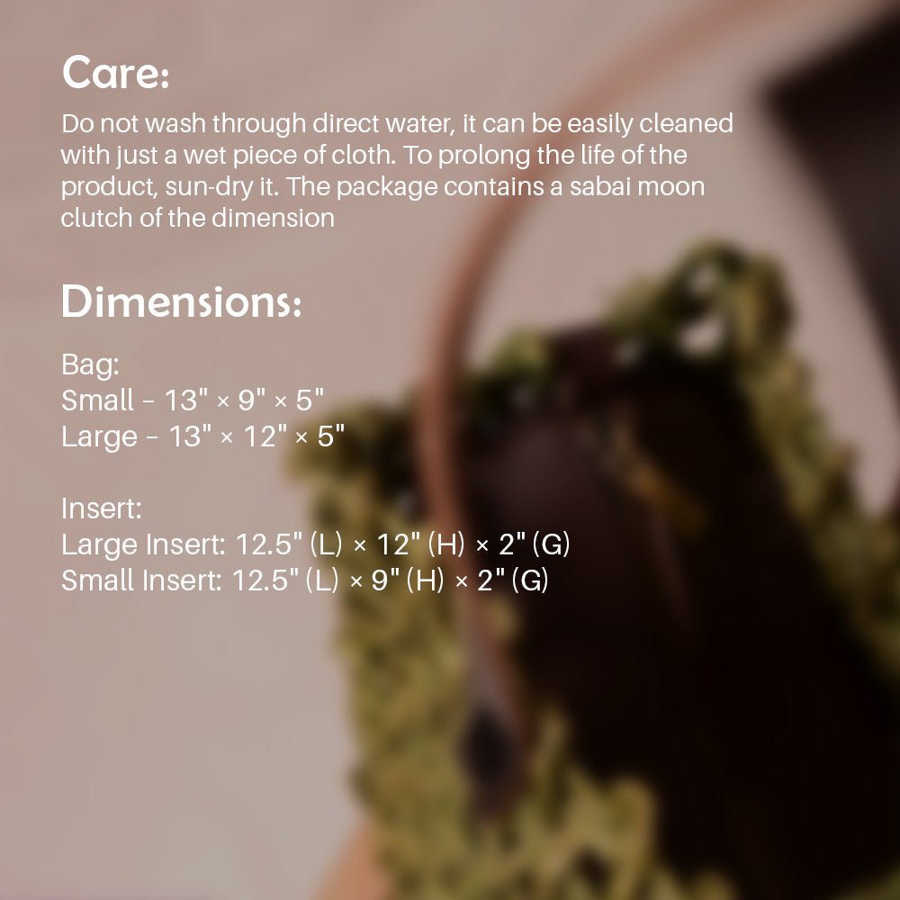 Sabai Mesh Luxe Carry Bag - Avocado - Kadam Haat