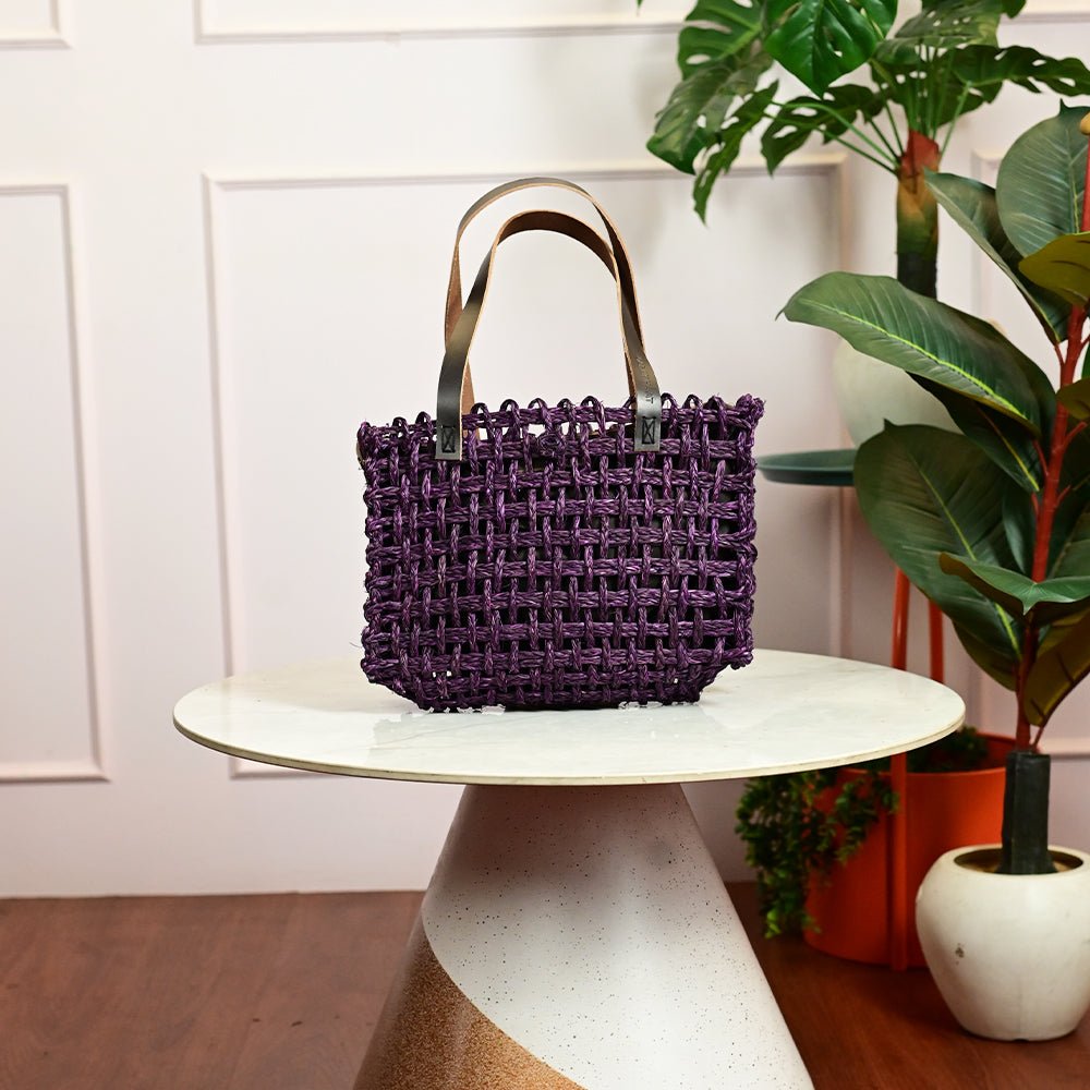 Sabai Mesh Luxe Carry Bag - Lavender - Kadam Haat