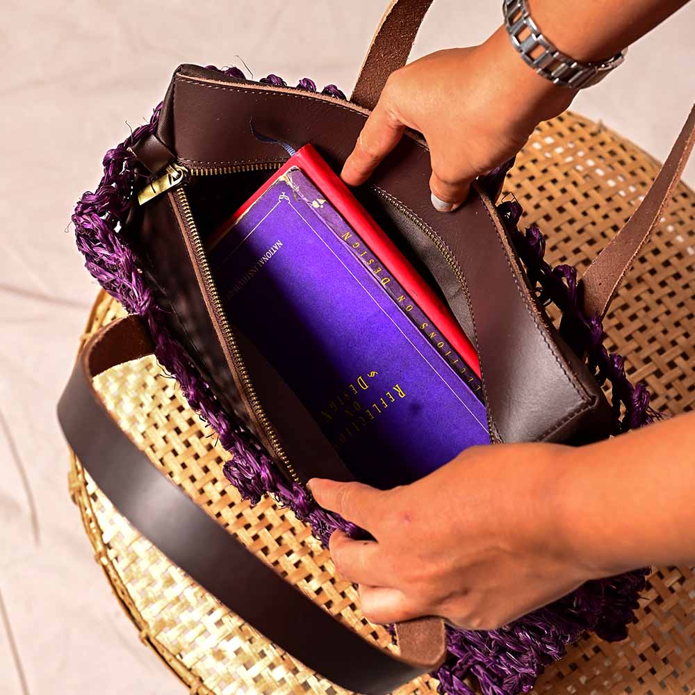 Sabai Mesh Luxe Carry Bag - Lavender - Kadam Haat