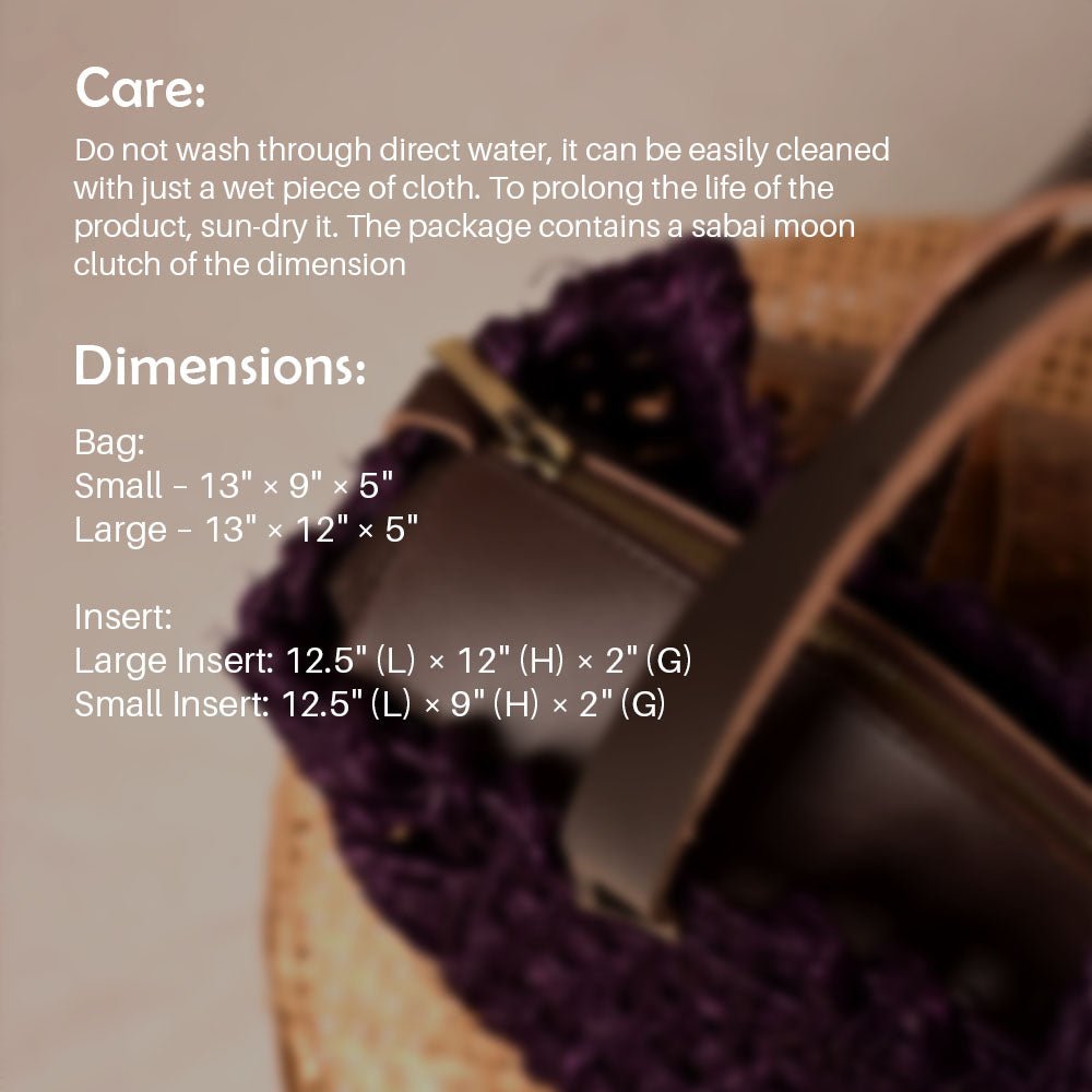 Sabai Mesh Luxe Carry Bag - Lavender - Kadam Haat