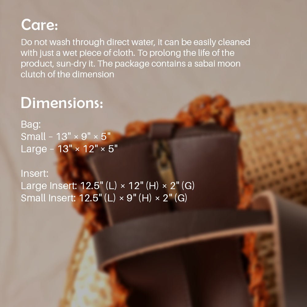 Sabai Mesh Luxe Carry Bag - Orange - Kadam Haat