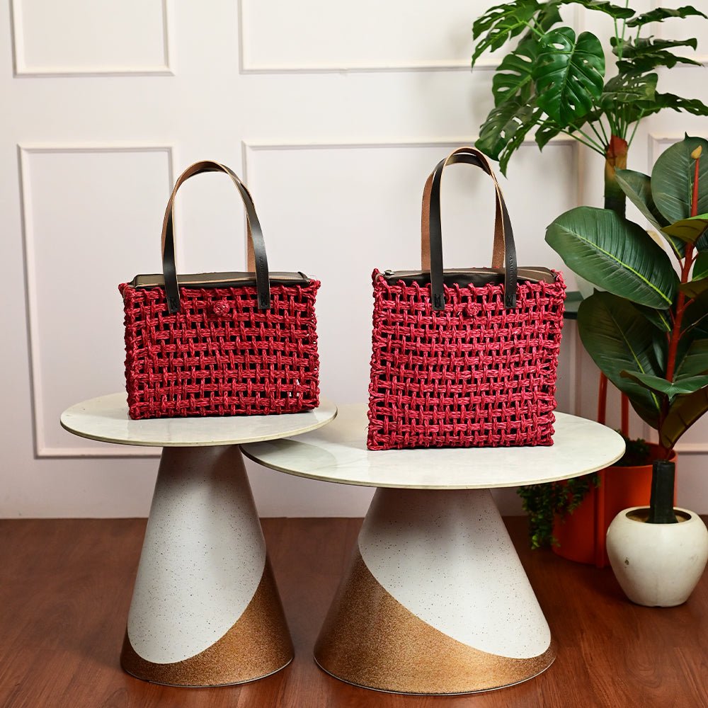 Sabai Mesh Luxe Carry Bag - Surkhi - Kadam Haat