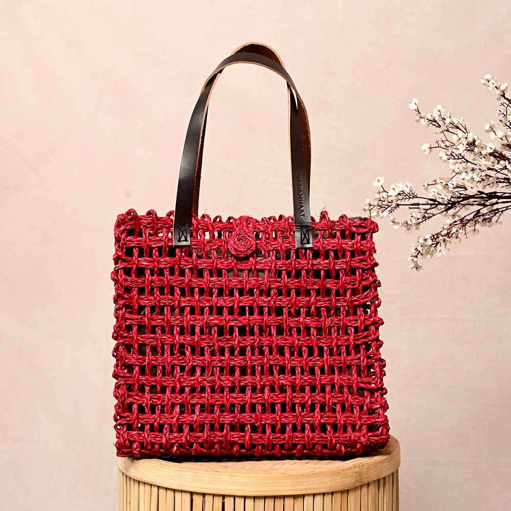 Sabai Mesh Luxe Carry Bag - Surkhi - Kadam Haat