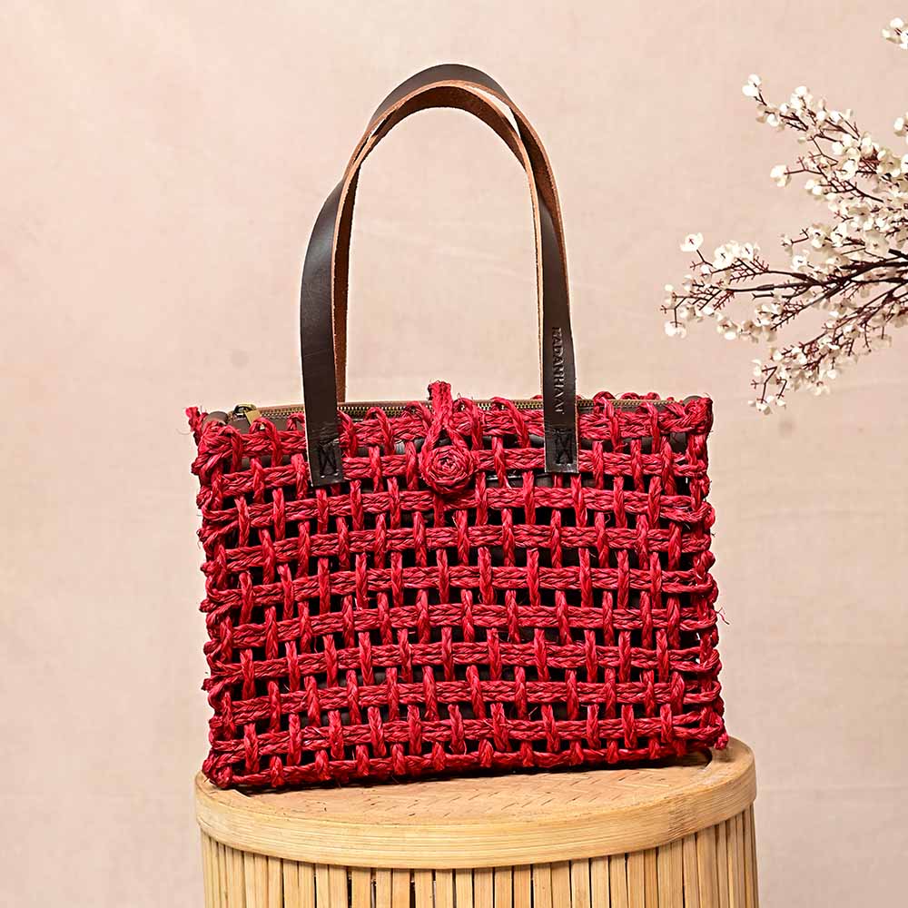 Sabai Mesh Luxe Carry Bag - Surkhi - Kadam Haat