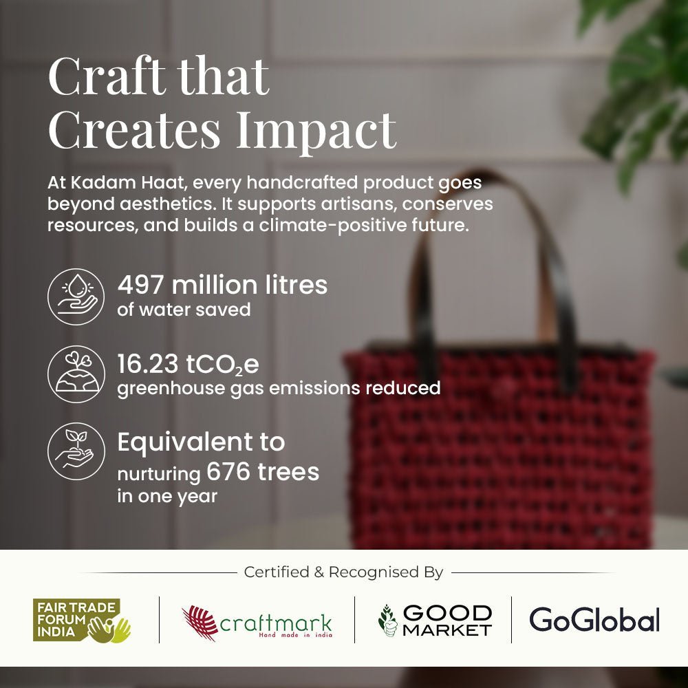 Sabai Mesh Small Luxe Carry Bag - Natural - Kadam Haat