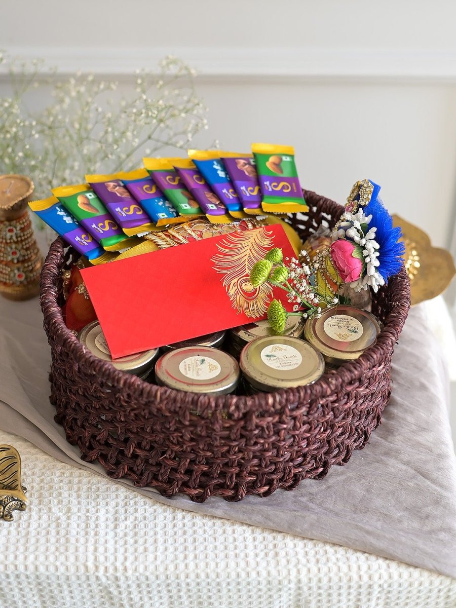 Sabai Trousseau Basket - Brown - Kadam Haat