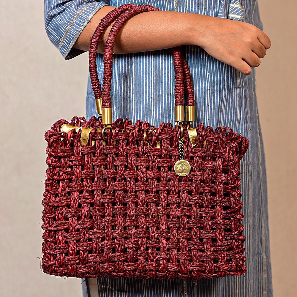 Vegan Mesh Gild - Wine - Kadam Haat