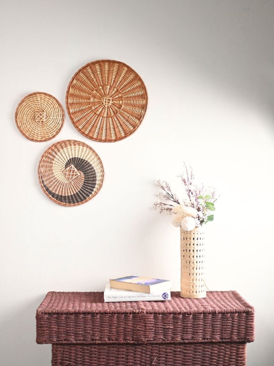 Wicker Wall Plate Combo - Kadam Haat