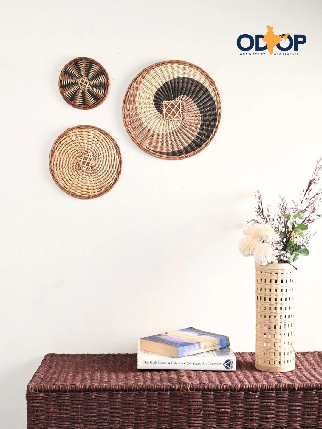 Wicker Wall Plate Combo - Kadam Haat