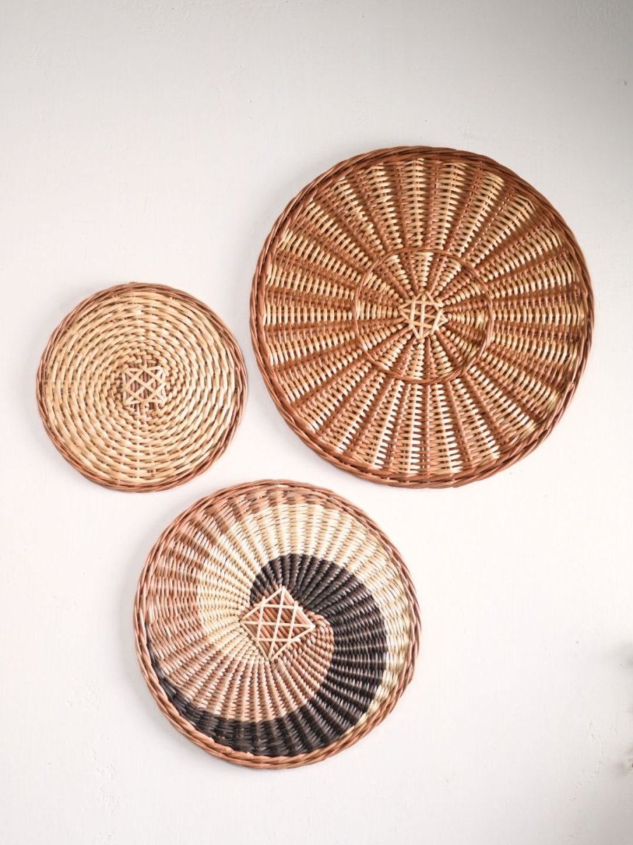Wicker Wall Plate Combo - Kadam Haat