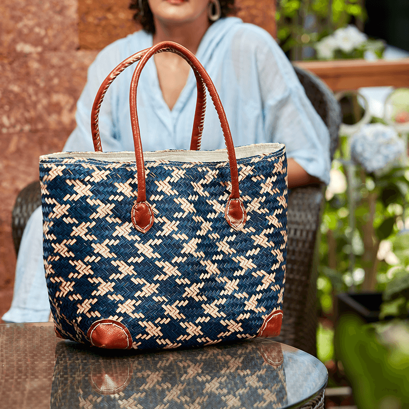 Handmade Sitalpati Basket Bag - Kadam Haat