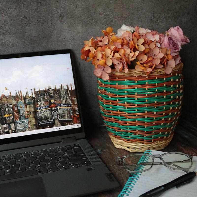 Wicker Table Planter - Kadam Haat