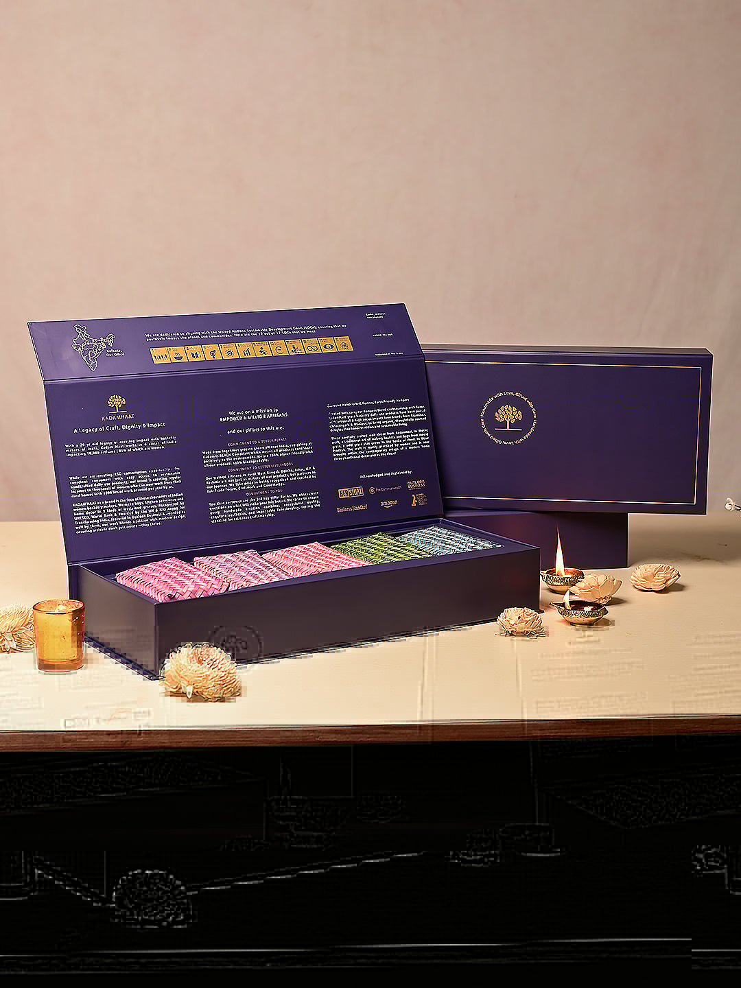 Handcrafted Shitalpati Diwali Gift Hamper – Wholesome