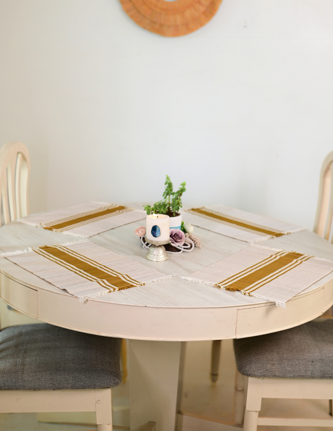 Handmade Madurkathi Table Mat - Set of 4