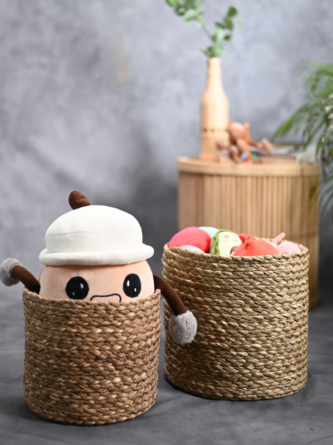 Handmade Sabai Grass Organizer - Natural