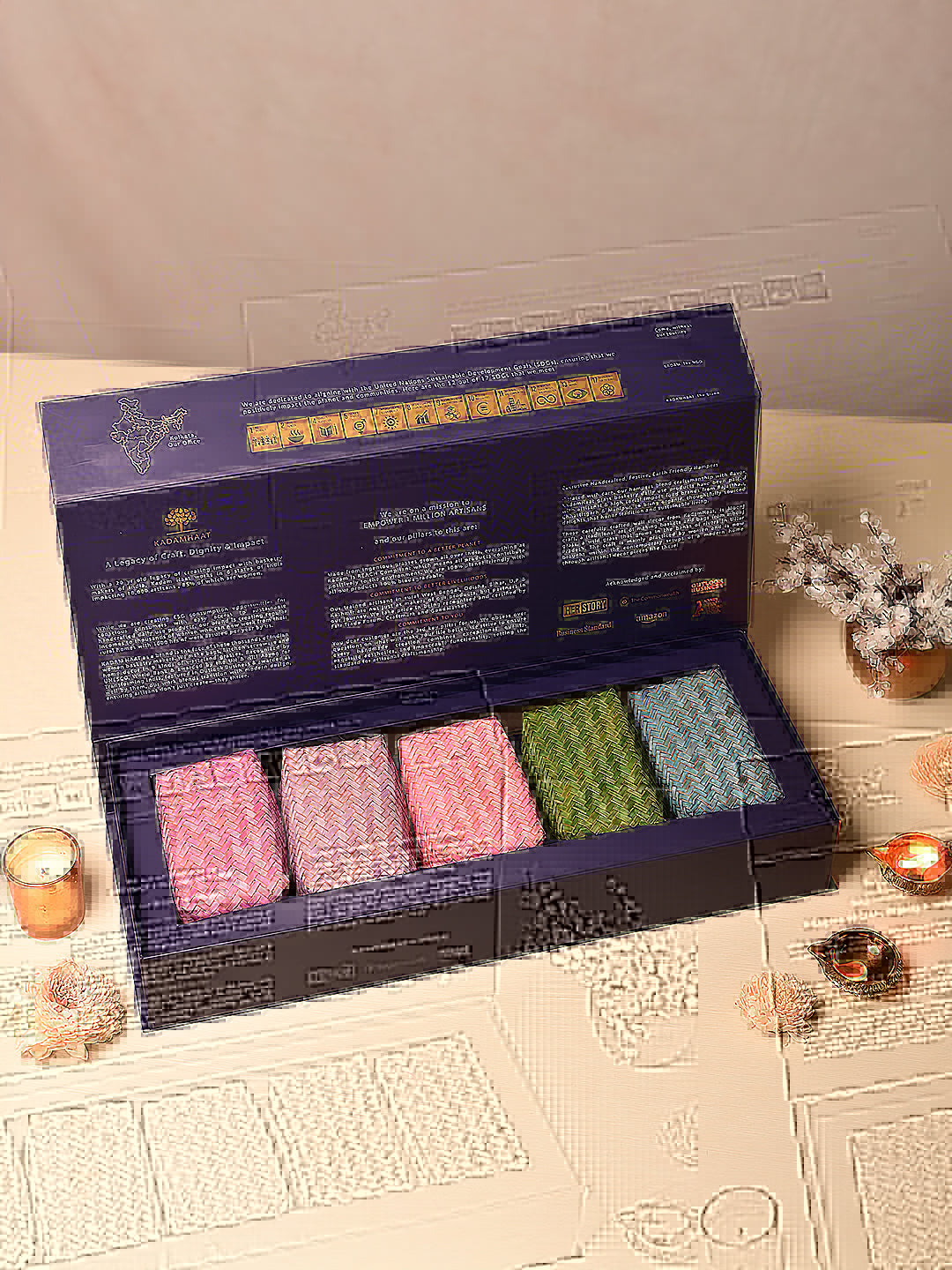 Handcrafted Shitalpati Diwali Gift Hamper – Wholesome