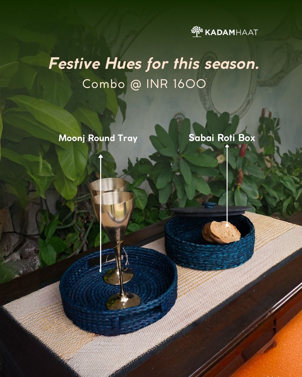 Handmade Indigo Dining Combo