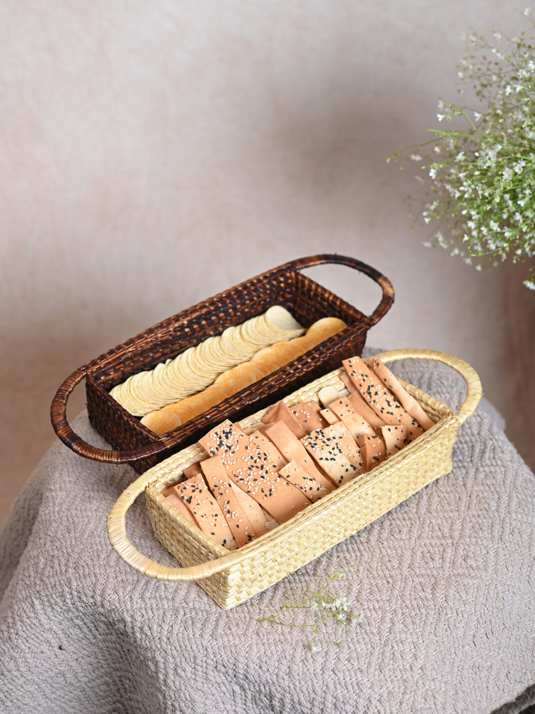Handmade Sikki Cracker Basket
