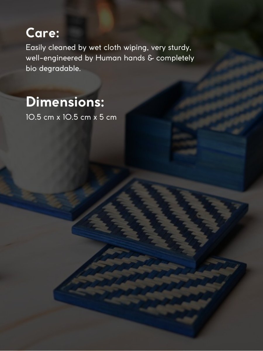 Handmade Bamboo Coasters - Kadam Haat