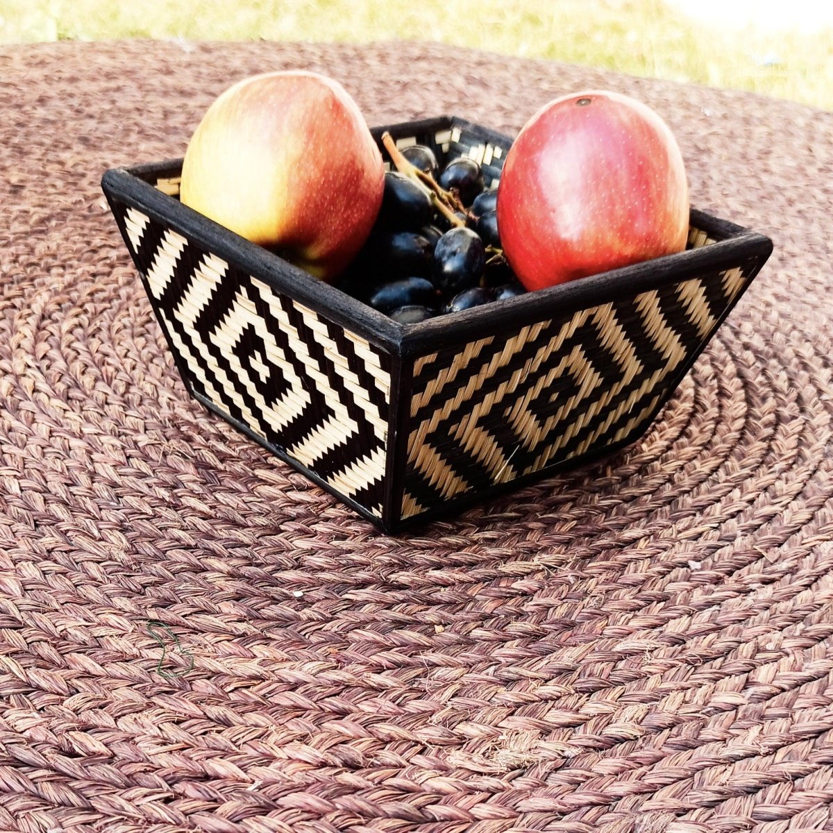 Handmade Bamboo Fruit Basket – Small - Kadam Haat