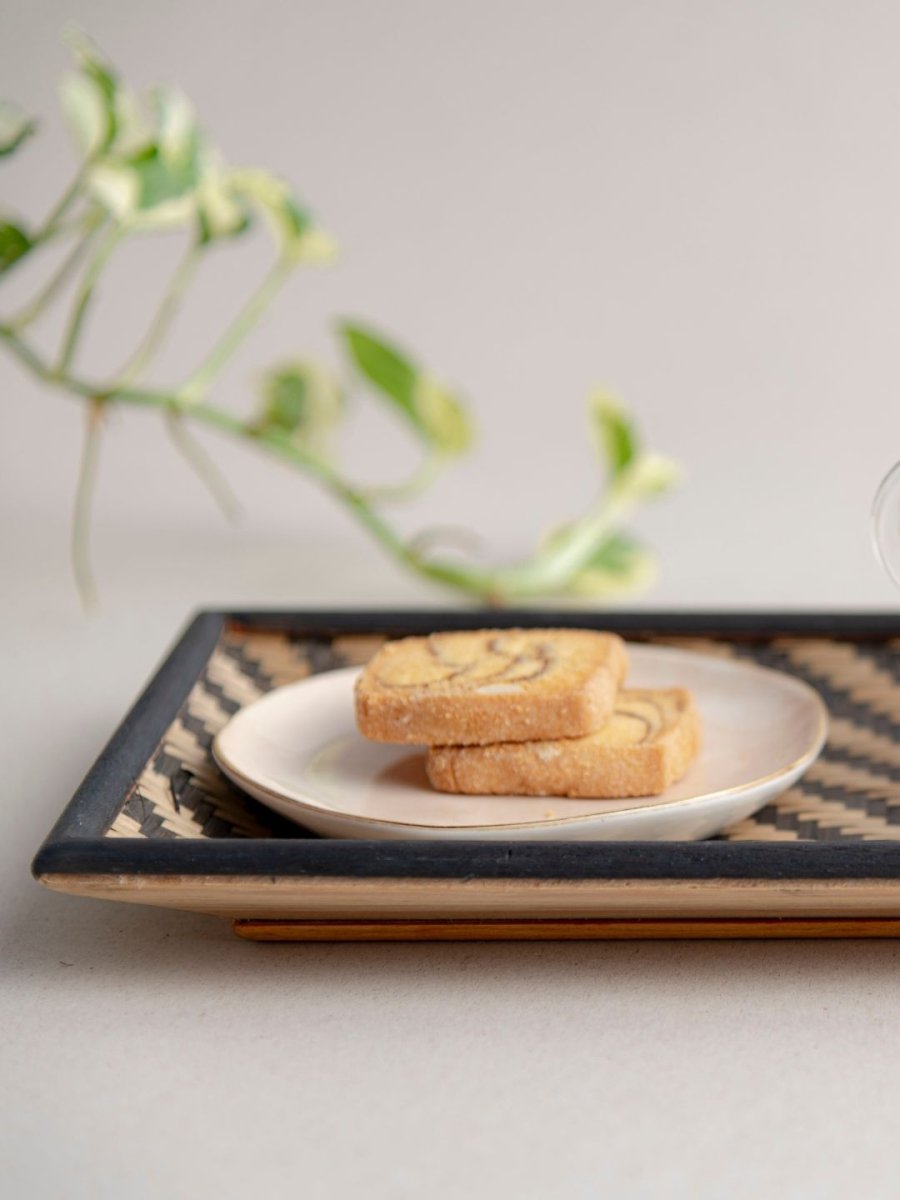 Handmade Bamboo Hosting Platter - Kadam Haat