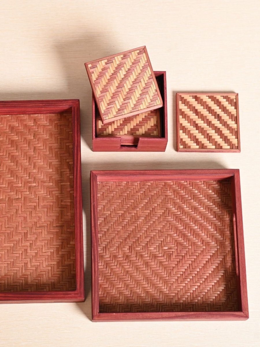 Handmade Bamboo Tableware Set - Kadam Haat