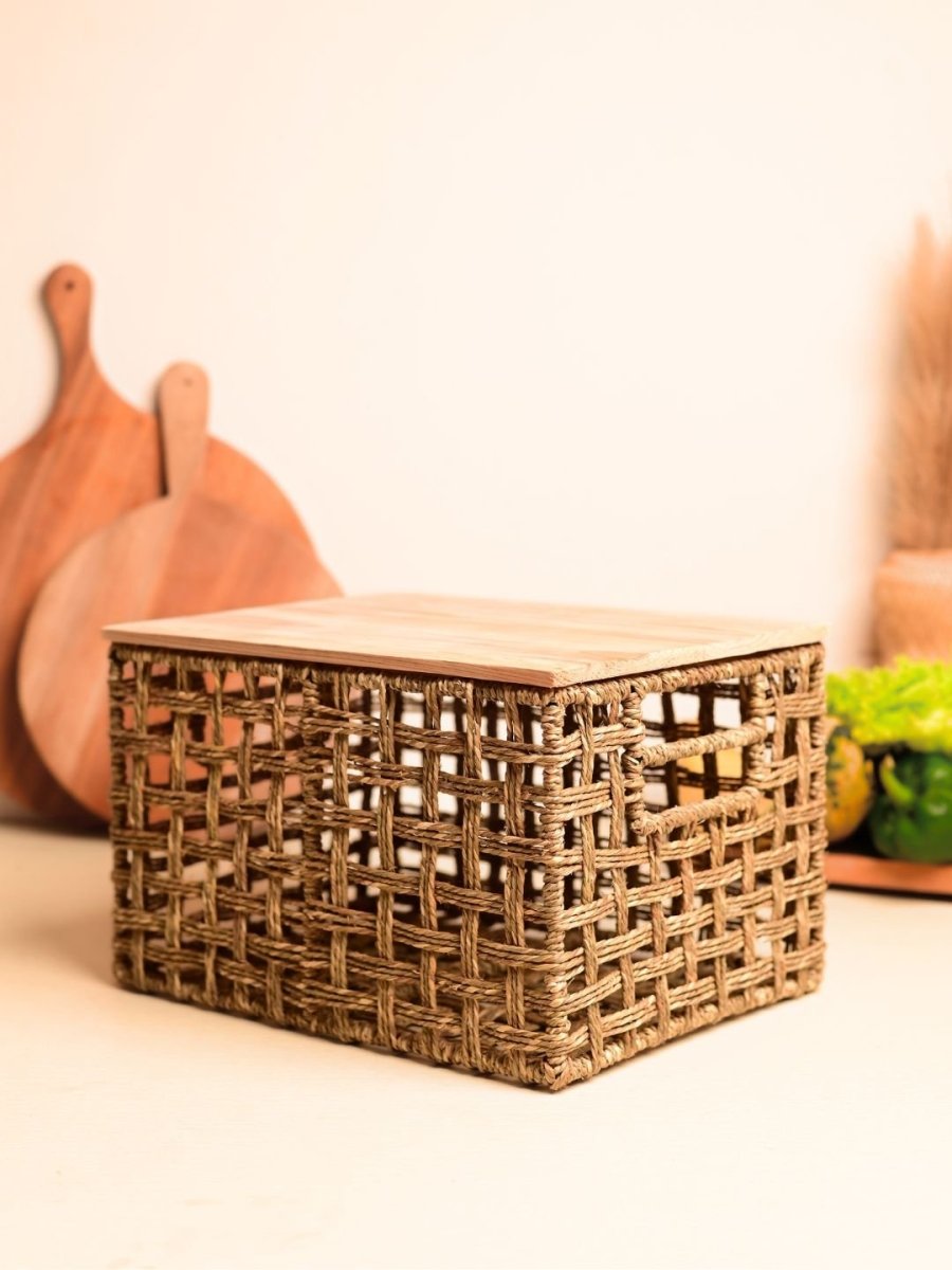 Handmade Dry Veggie Storage Box – For Potato, Onion & More - Kadam Haat