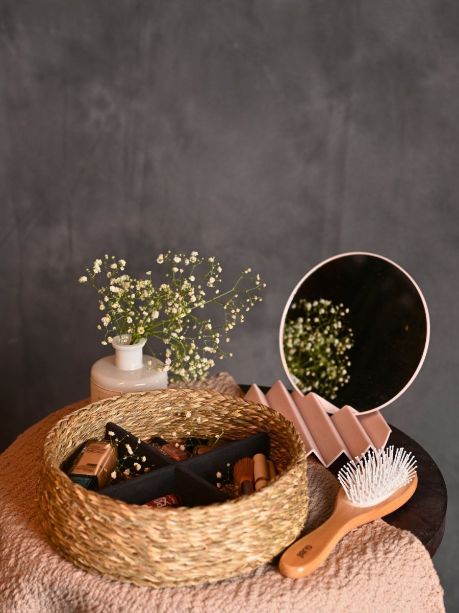 Handmade Sabai Grass Jewellery Box - Natural - Kadam Haat