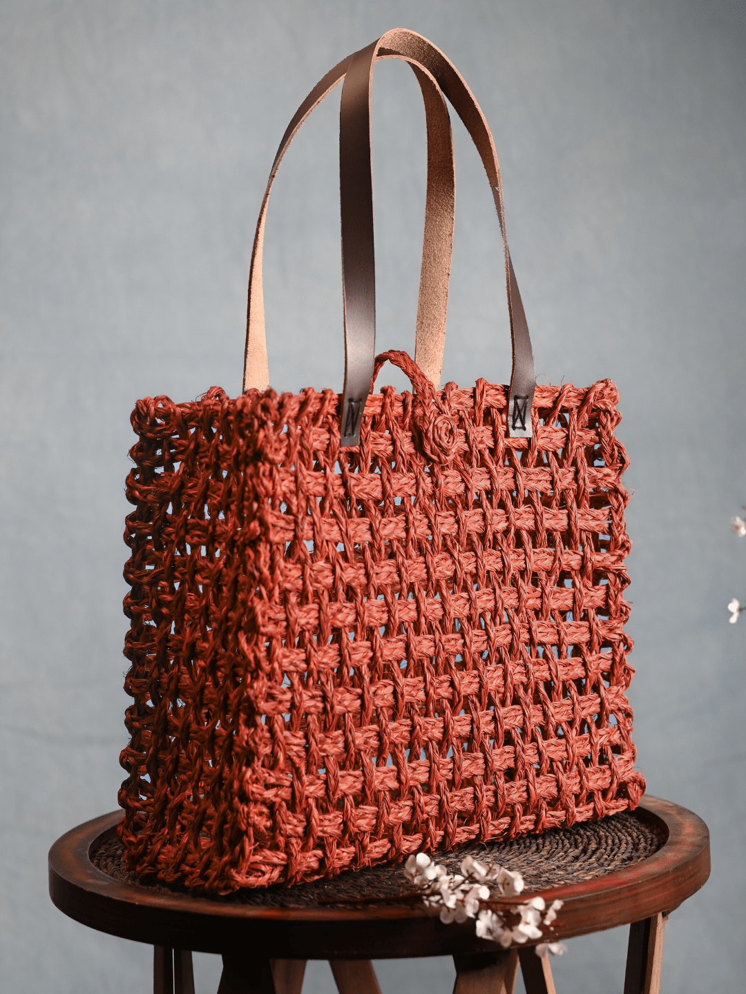 Handmade Sabai Grass Mesh Bag - Kadam Haat
