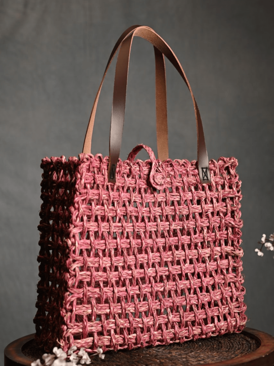 Handmade Sabai Grass Mesh Bag - Kadam Haat