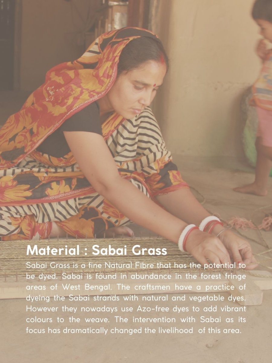 Handmade Sabai Grass Planter - Natural - Kadam Haat