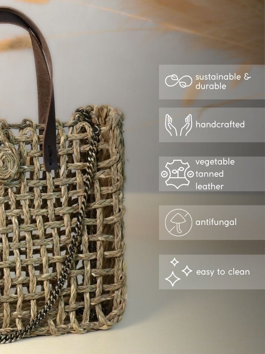 handmade sabai grass zari mini mesh - pack of 2 - Kadam Haat