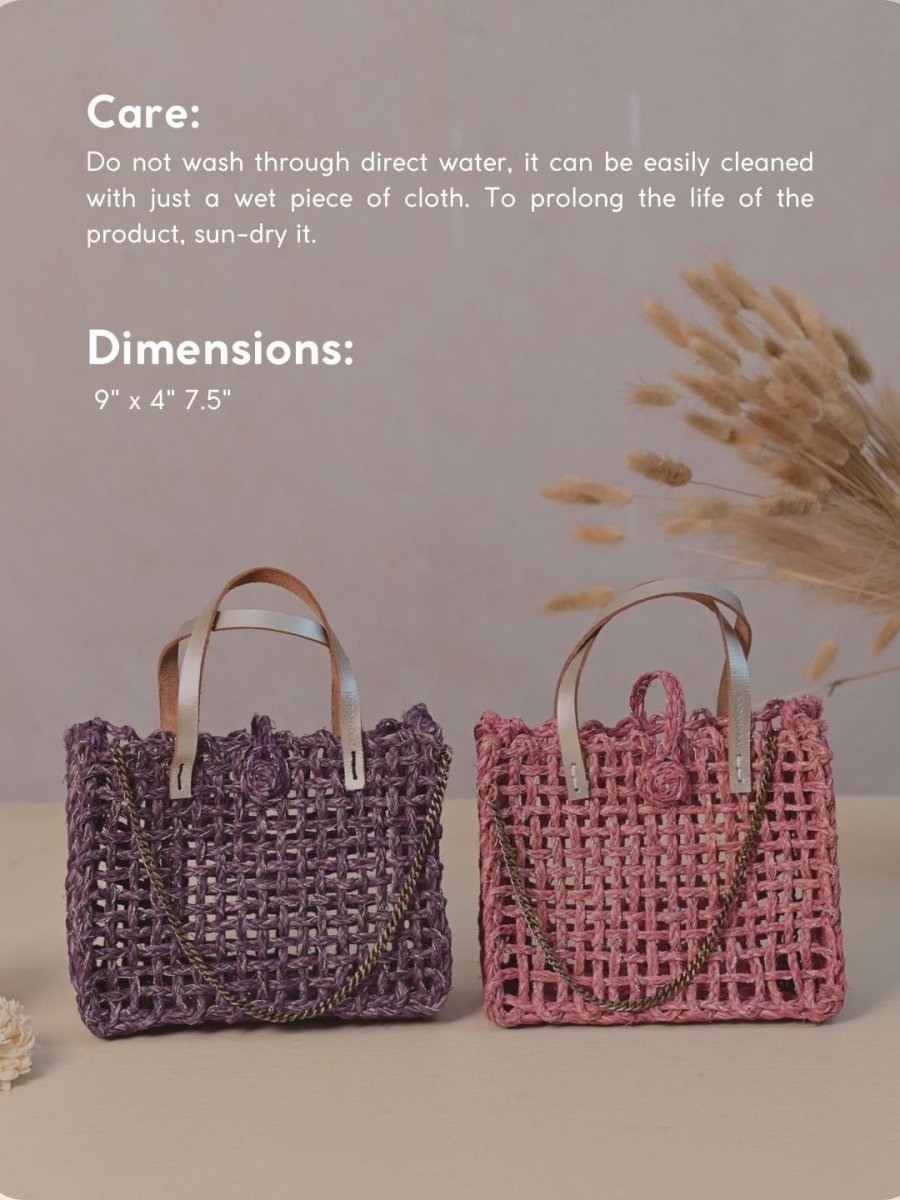 handmade sabai grass zari mini mesh - pack of 2 - Kadam Haat