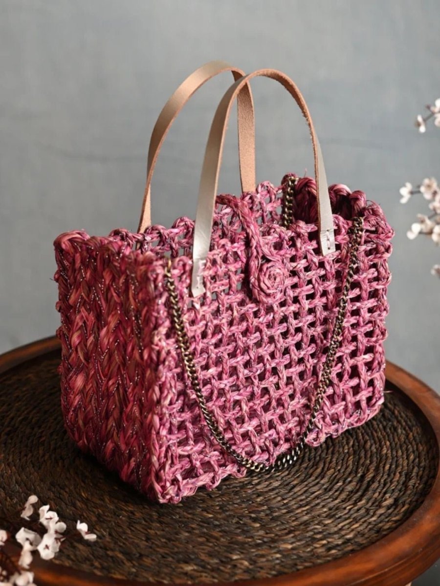 handmade sabai grass zari mini mesh - pack of 2 - Kadam Haat