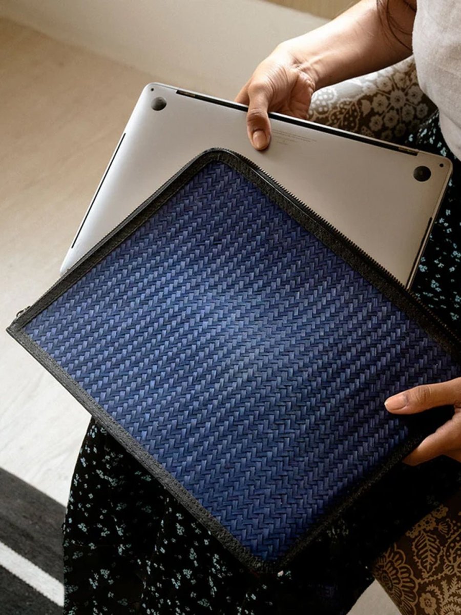 Handmade Sitalpati Laptop Sleeve - Kadam Haat