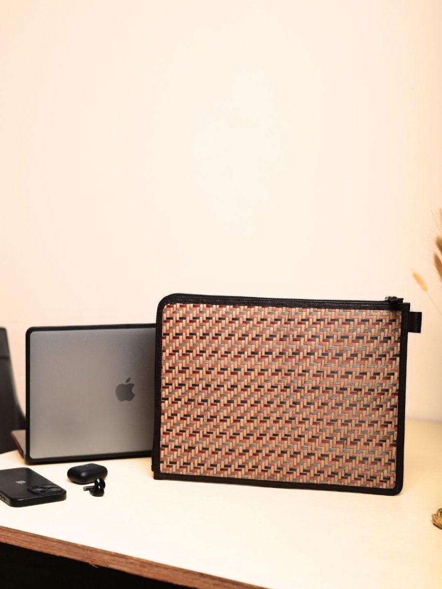 Handmade Sitalpati Laptop sleeve - Earth - Kadam Haat