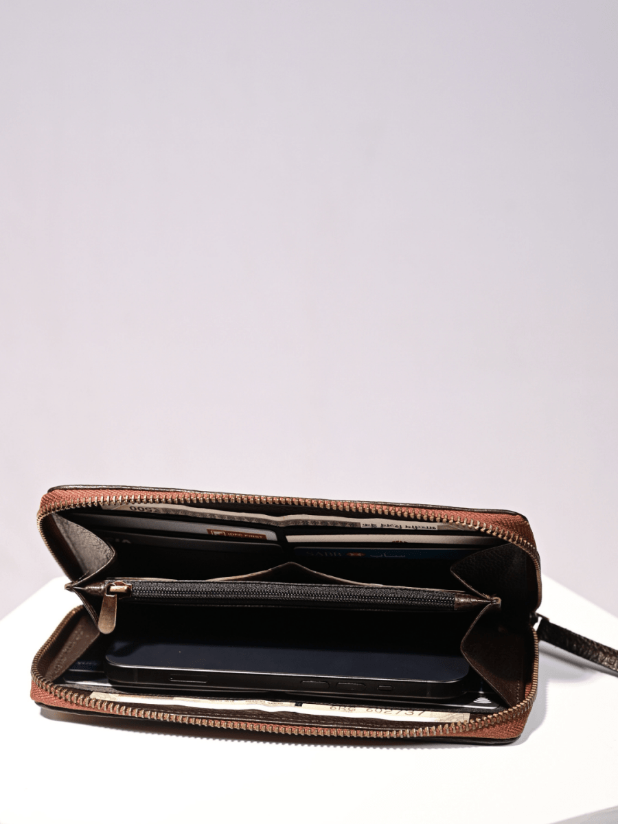 Handmade Sitalpati Wallet - Indigo - Kadam Haat