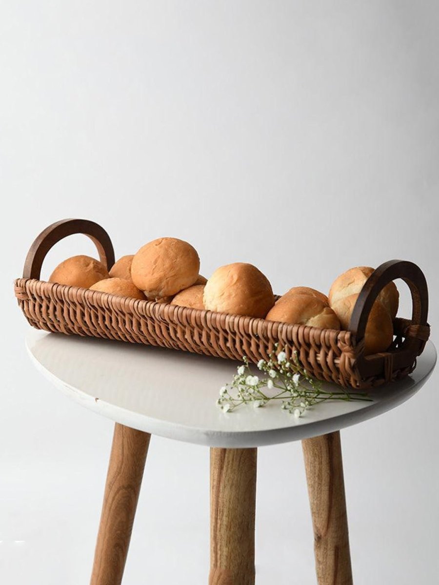 Handmade Wicker Bread Tray - Kadam Haat