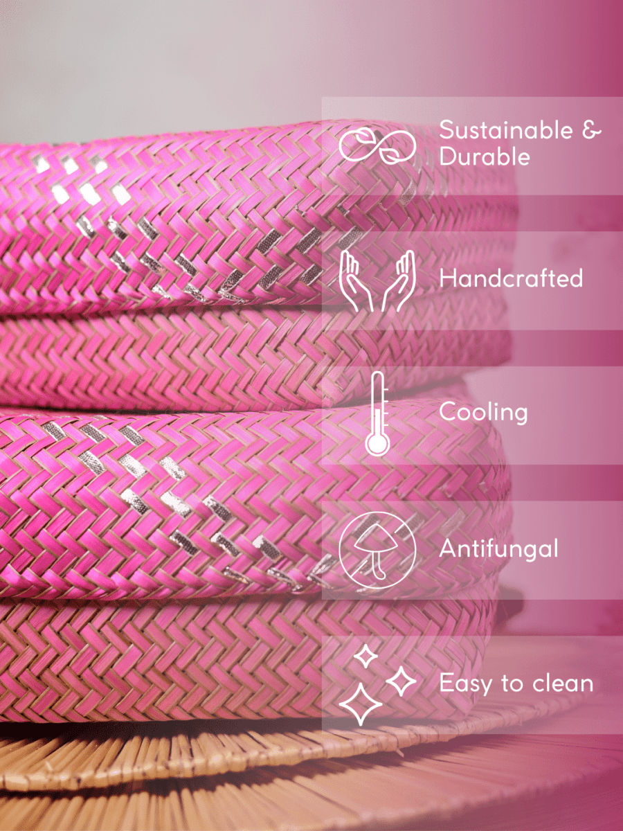 Handmade Zari Sitalpati Cherry Blossom Gift Box - Kadam Haat