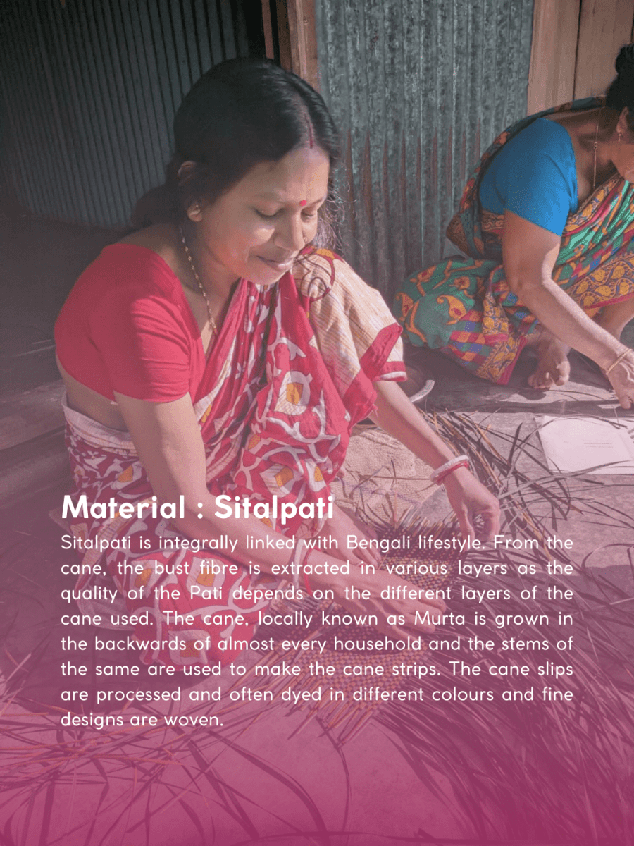 Handmade Zari Sitalpati Cherry Blossom Gift Box - Kadam Haat