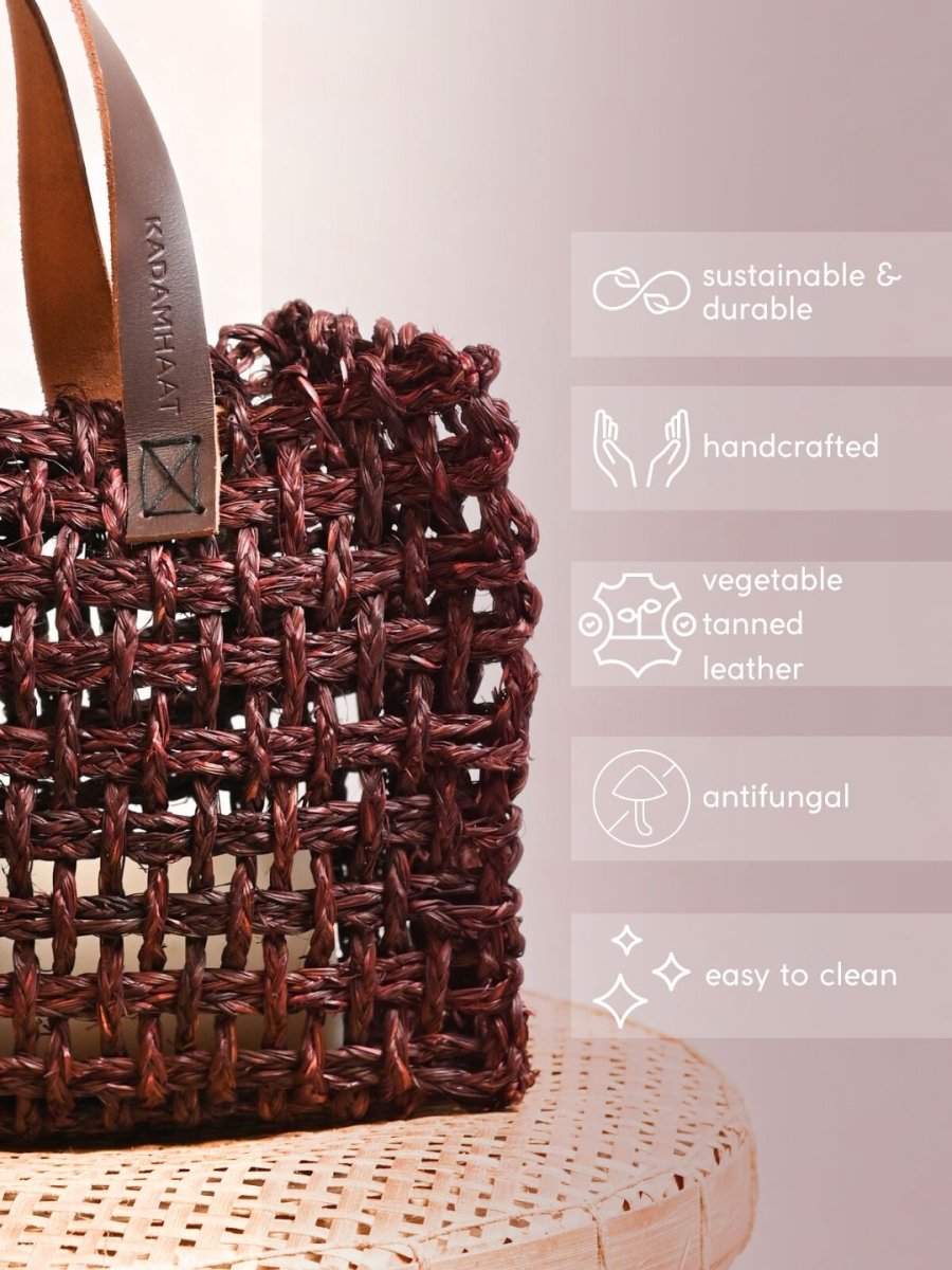 Him & Her Lunch Bag Combo - Brown - Kadam Haat