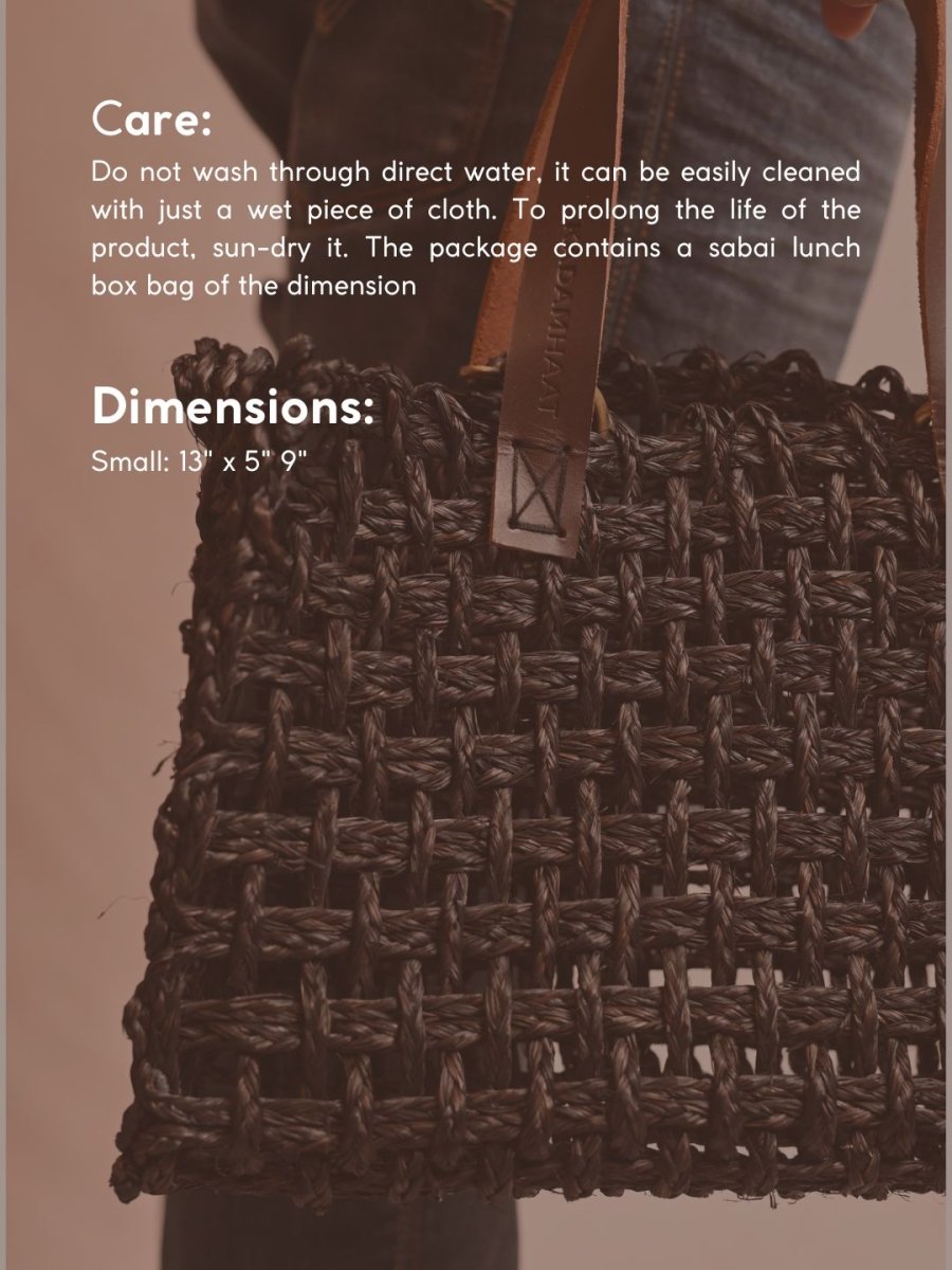 Men's Lunch Bag - Black - Kadam Haat