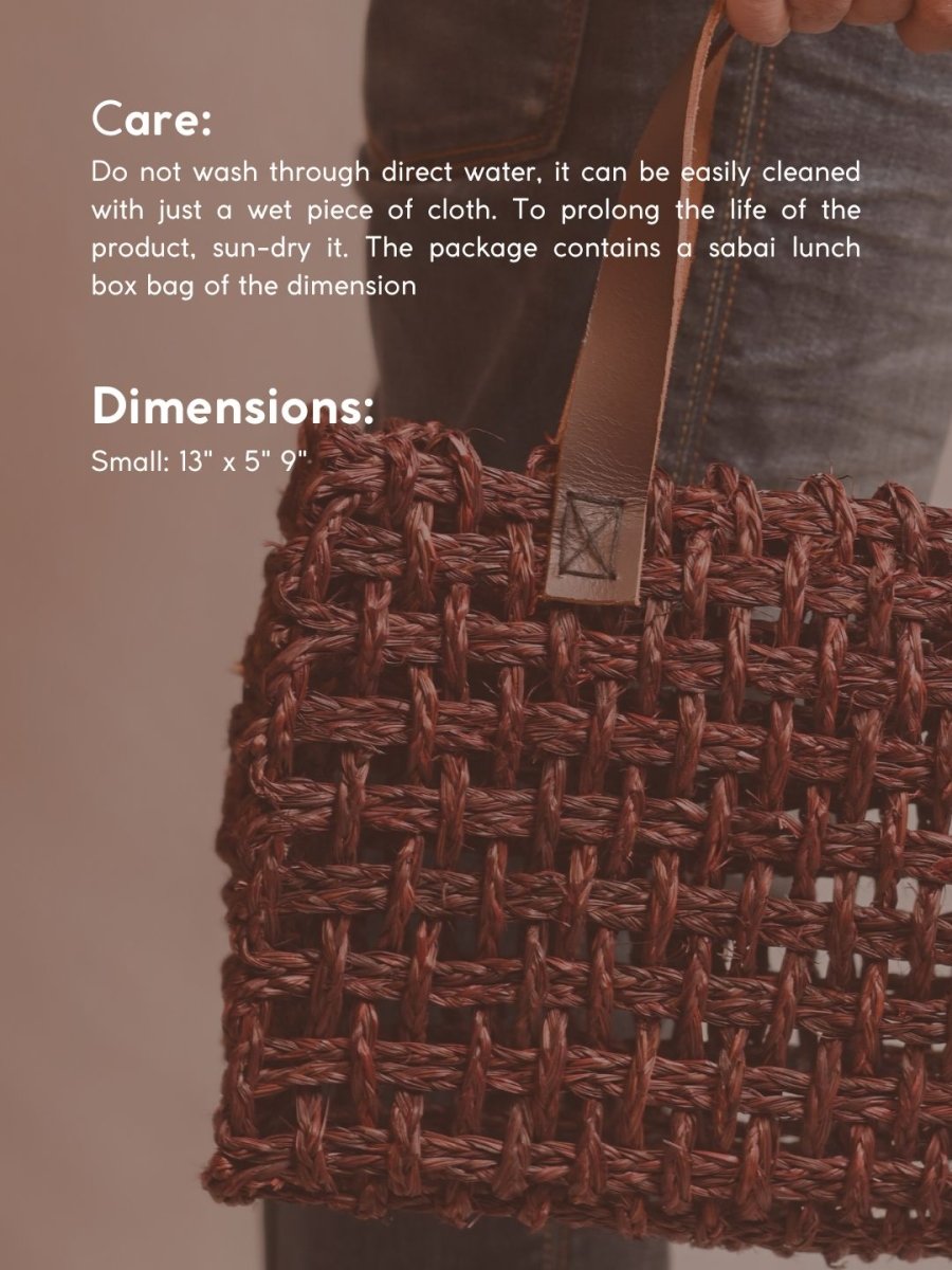 Men's Lunch Bag - Brown - Kadam Haat