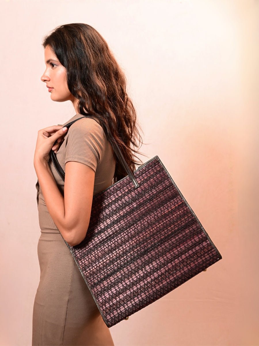 Nami Tote Bag - Mocha - Kadam Haat